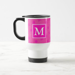 Monogram shock rosa circles mönster resemugg