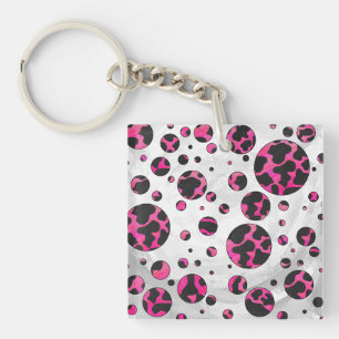 Monogram Shock rosa och svart utskrift