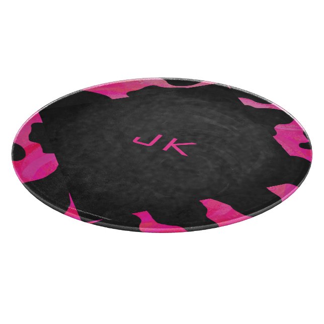 Monogram Shock rosa och svart utskrift (Hörn)