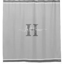 Monogram Shower Curtain HAMbyWG