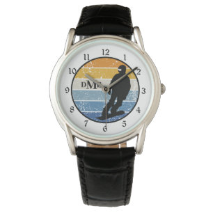 Monogram Silhouette Snowboarder Retro Armbandsur