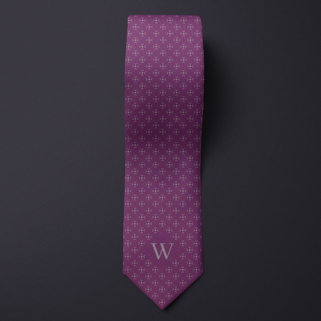 Monogram Silver Geometric Mönster Slips (Skapare uppladdad)