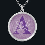 Monogram Silverpläterat Halsband<br><div class="desc">Skapa ditt eget monogram.</div>