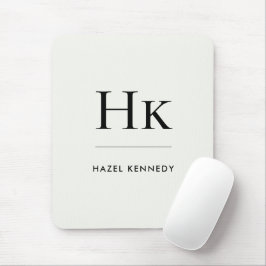 Monogram Simple Elegant Minimalist Classic Ivory Musmatta
