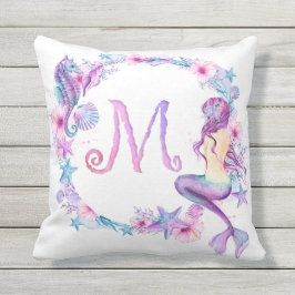 Monogram Sjöjungfru Pillow - M Kudde