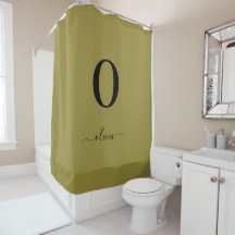 Monogram skript Namn Personlig Guld och svart