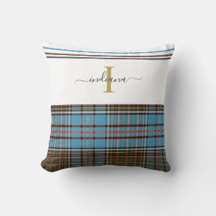 Monogram skript Play Tartan Klan Andersson Kudde