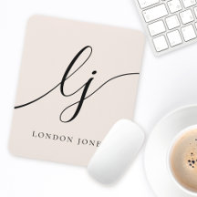 Monogram skriptkalligrafi Elegant Feminin