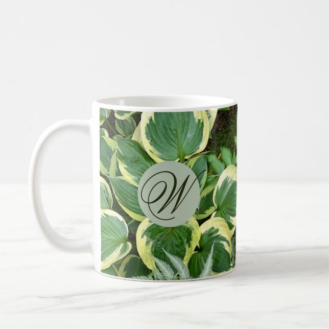 Monogram - skugga Garden Photograph Coffee Mugg (Vänster)