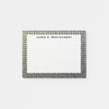 Monogram Small Grunge Faux Metall Squares