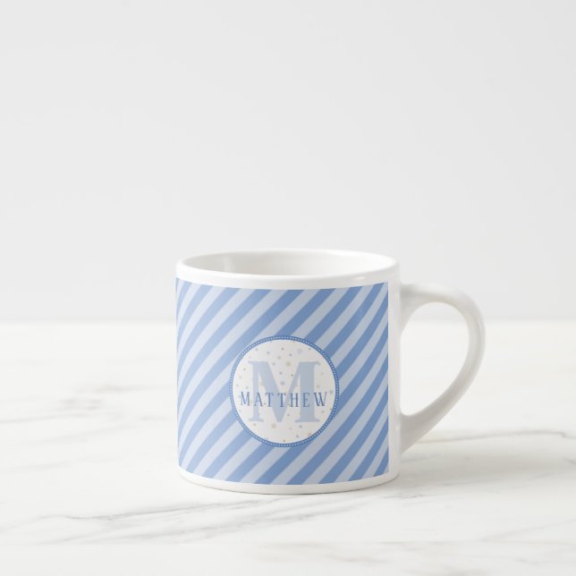 Monogram Small Mugg. Babyskor Gift Idea.  Espressomugg (Höger)