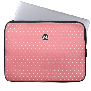 Monogram Small Polka Dot Rosa Laptop sleeve