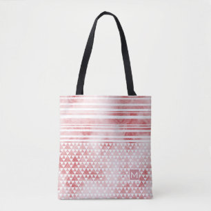 Monogram Smokey Red Stripe DP Black Tygkasse