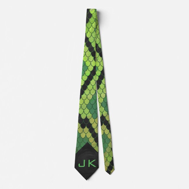 Monogram Snake Grönt och Black Slips (Framsida)