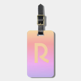 Monogram - Snyggt för modern Rosa i Brev Bagagebricka