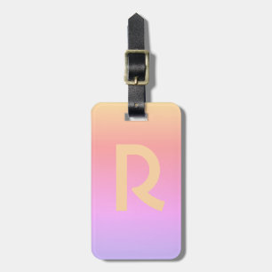 Monogram - Snyggt för modern Rosa i Brev Bagagebricka