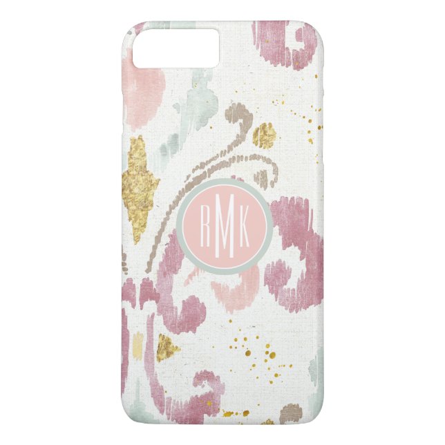 Monogram| Soft Deco Mönster Case-Mate iPhone Skal (Baksida)