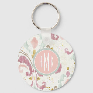 Monogram Soft Deco Mönster Nyckelring
