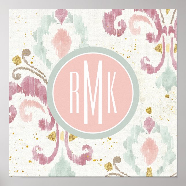 Monogram | Soft Deco Mönster | Poster (Framsidan)