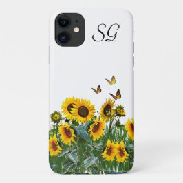 Monogram Solblommor och Butterflies-Blommigt