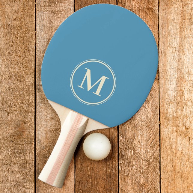 Monogram Solid Aqua Splash Färg Pingisracket (Skapare uppladdad)