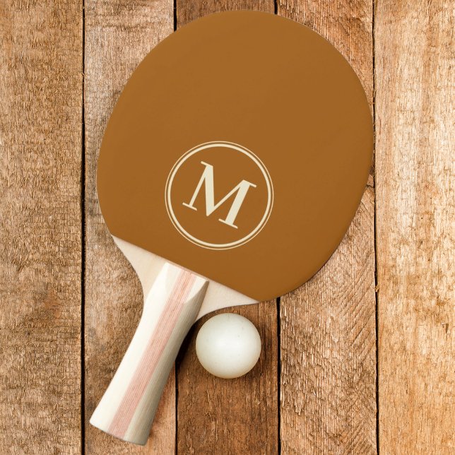 Monogram Solid Bränd Sand Färg Pingisracket (Skapare uppladdad)