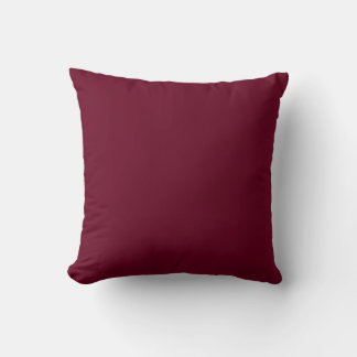 MONOGRAM solid burgundy vin personlig Kudde