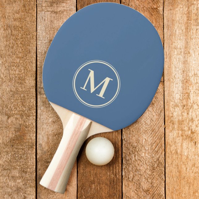 Monogram Solid Capri Blue Färg Pingisracket (Skapare uppladdad)