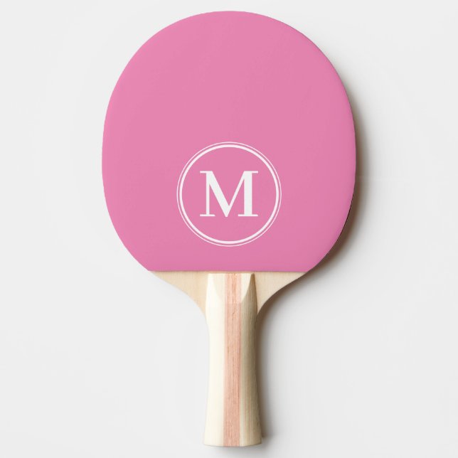 Monogram Solid Classic Rosa Färg  Pingisracket (Framsidan)