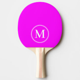 Monogram Solid Electric Retro Rosa Färg Pingisracket