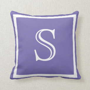 MONOGRAM Solid Lila - ljusa, enkla kuddar