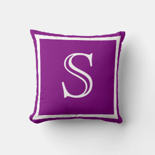 MONOGRAM Solid Lila Soft Grape med slätt kudde