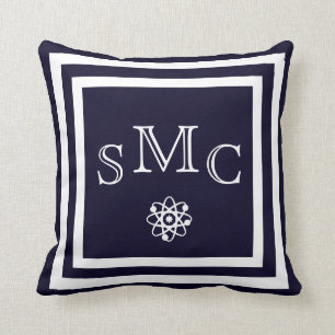 MONOGRAM Solid mörk blått, vanlig kudde