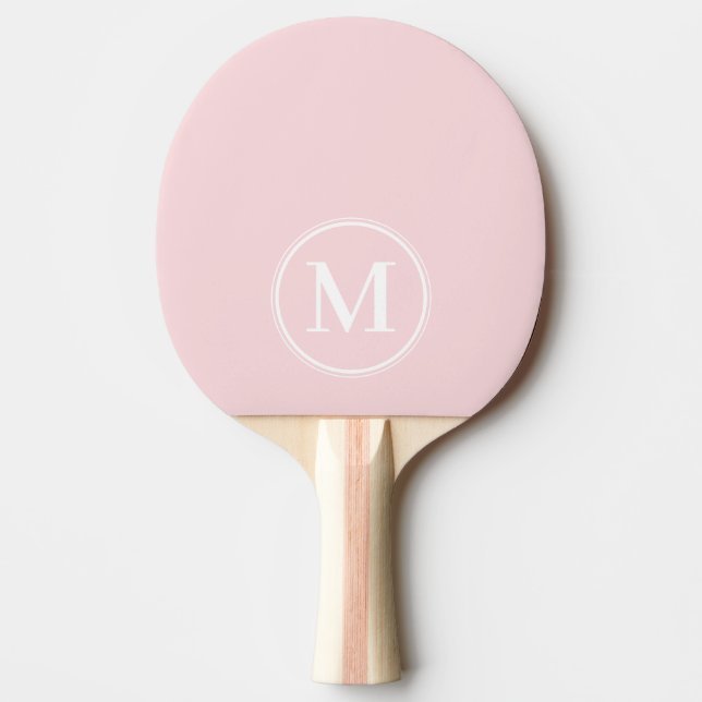 Monogram Solid Rosa Viska Färg  Pingisracket (Framsidan)