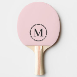 Monogram Solid Rosa Viskning och Svart Färg  Pingisracket