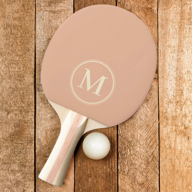 Monogram Solid Söt Persikofärg Pingisracket (Skapare uppladdad)
