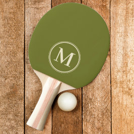 Monogram Solid Sweet Olivfärg Pingisracket