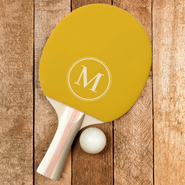 Monogram Solid Varm Solrosfärg Pingisracket (Skapare uppladdad)