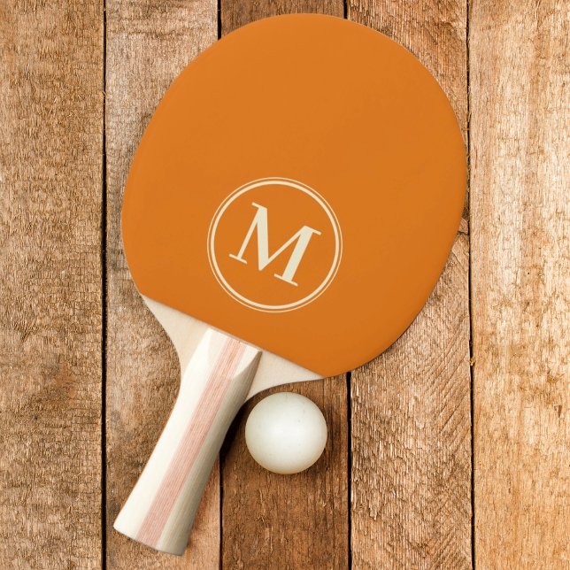 Monogram Solid Warm Citrus Färg Pingisracket (Skapare uppladdad)