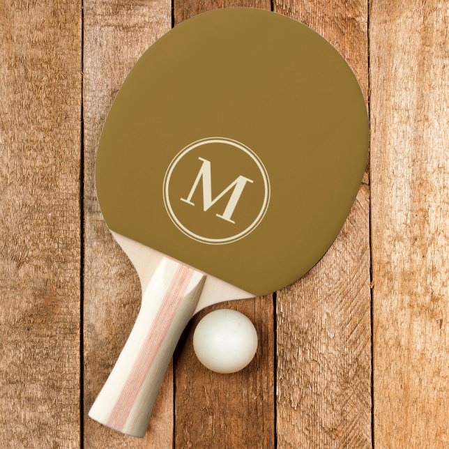 Monogram Solid Warm Desert Wind Färg Pingisracket (Skapare uppladdad)