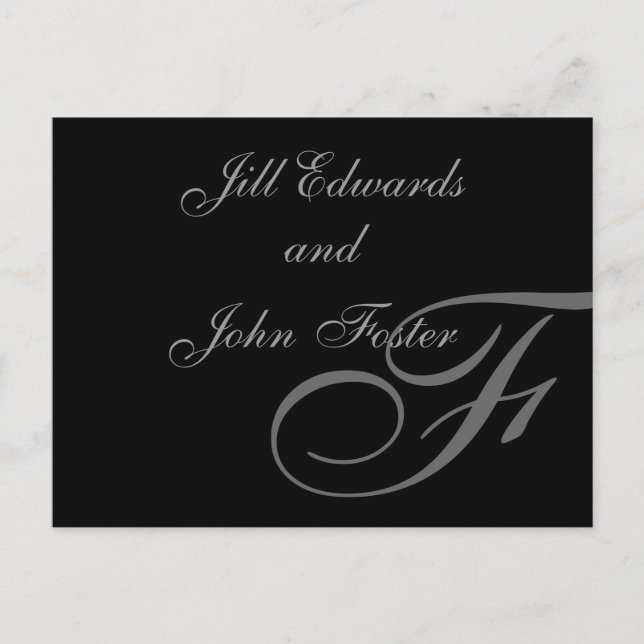 Monogram Spara datum meddelande (Framsida)