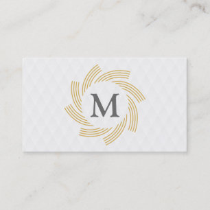 Monogram Spiral, Diamond Mönster Visitkort