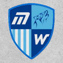 Monogram Sporty Emblem Howling Varg Head Blue