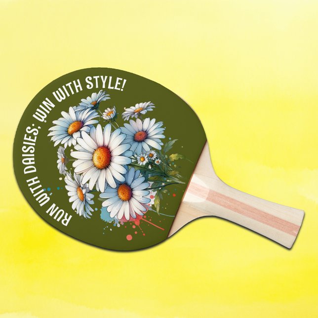 Monogram Springa med daisy: vinna med stil Grönt | Pingisracket (Skapare uppladdad)