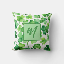 Monogram St patricks day Kudde