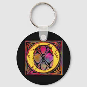 Monogram: Stainglass O Nyckelring