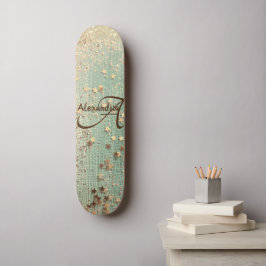 Monogram Stardust on Sea Grönt Skateboard