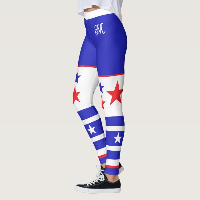 Monogram Stars och stripes Leggings (Vänster)
