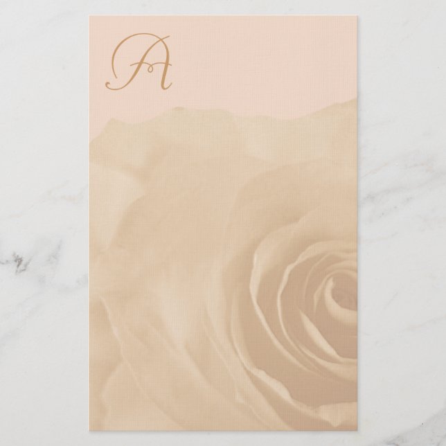 Monogram Stationery Faded Ro Brevpapper (Framsida)