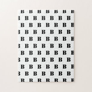 Monogram stencil pussel